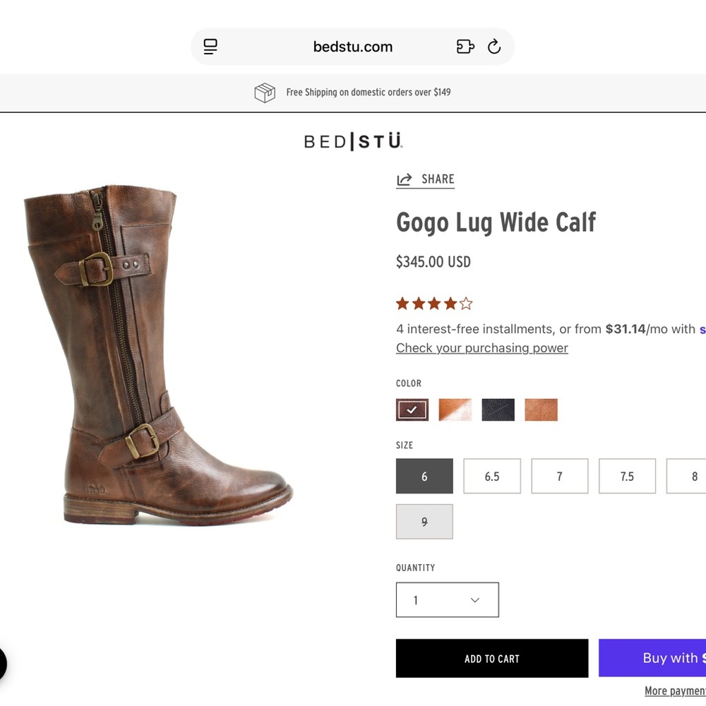 Bed Stu Leather Riding Boots - Picture 7 of 7